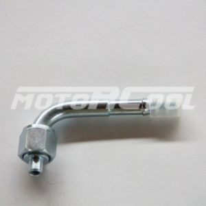 Фитинг RC-U07128 соед., сталь, гайка - сталь, Ø резьбы 9/16" 18 UNF, Ø трубки 3/8", G6, №6, #6 (8мм), 90°, O-Ring.