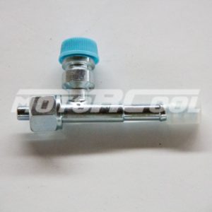 Фитинг RC-U07129 соед., сталь, Ø резьбы 9/16"18 UNF, Ø трубки 3/8", G6, №6, #6 (8мм), 180°, с заправочным портом, O-Ring.