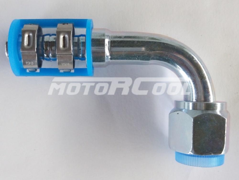 Фитинг RC-U07188 соед., под клипсу, сталь, гайка 7/8" 14 UNF - сталь, Ø трубки 5/8, G10, №10, #10 (13мм), O-Ring 90°, елка Air-o-Crimp.. 07188 1473666600