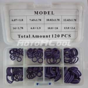 Набор колец O-Ring RC-U072246 фиолетовый цвет-материал NBR. Всего 120 шт. в наборе.