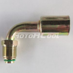 Фитинг RC-U072227 соед., подвижная гайка, сталь, Ø резьбы 3/4" 18UNF, Ø трубки 1/2", G8, №8, #8 (10мм), 90°, со стаканом, O-Ring.