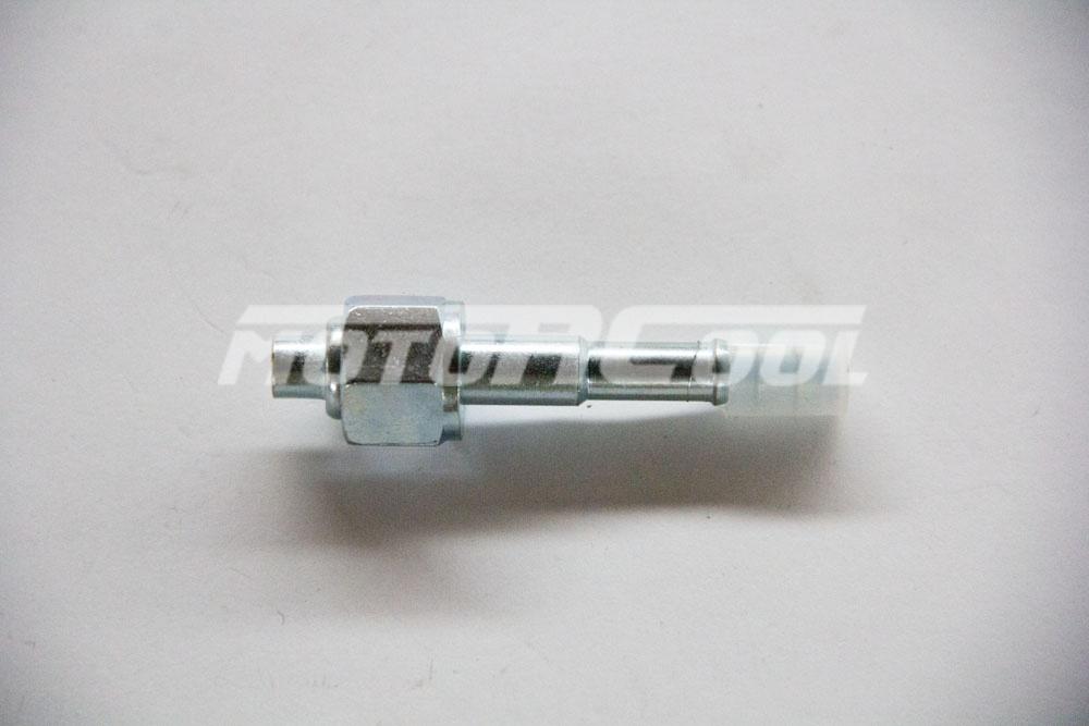 Фитинг RC-U0725 соед., под обжимку, сталь, гайка - сталь, Ø резьбы 5/8" 18 UNF, Ø трубки 3/8",G6, №6, #6 (8мм), 180° , без стакана, O-Ring. 0725 1456390074