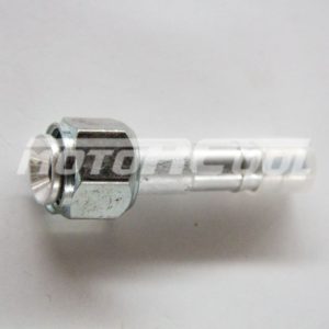 Фитинг RC-U0765  соединительный, под обжимку, алюминий, гайка - сталь, резьба 3/4" 16 UNF, Ø трубки 1/2", G8, №8, #8 (10мм), 180°, без стакана ( Flayer).