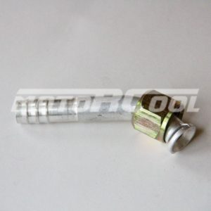 Фитинг RC-U0766 соединительный, под обжимку, алюминий, гайка — сталь, резьба 3/4" 16 UNF, Ø трубки 1/2", G8, №8, #8 (10 мм), 45° , без стакана ( Flayer).