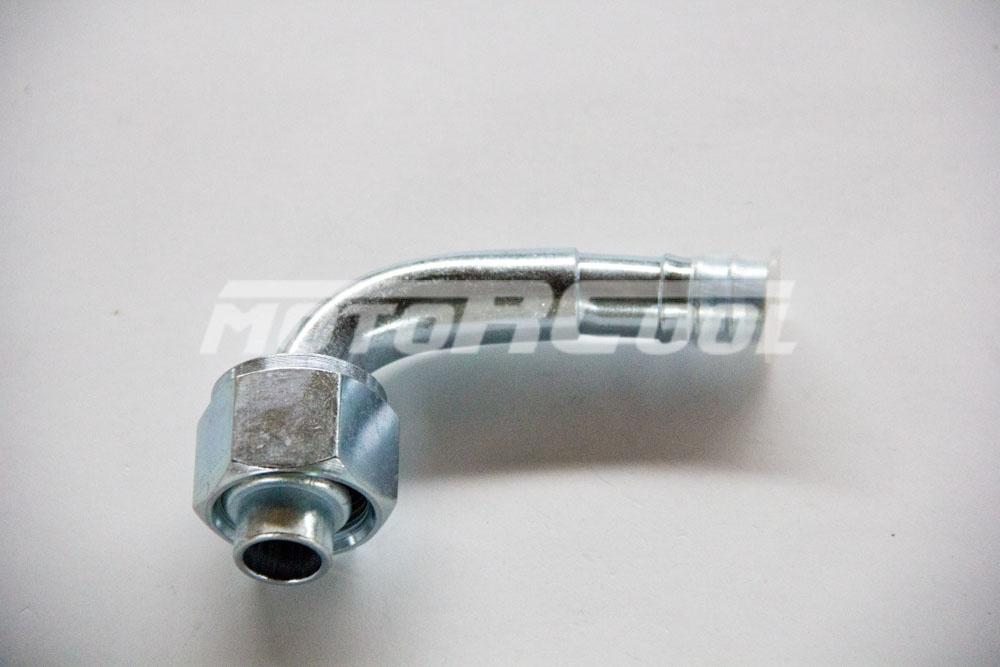 Фитинг RC-U0715 соед., под обжимку, сталь, гайка — сталь, Ø резьбы 7/8" 14 UNF, Ø трубки 5/8", G10, №10, #10 (13мм), 90°, без стакана, O-Ring. 0797 1456478445