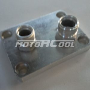 Соединительный коллектор RC-U08401, 10РА17С, 10РА15С, #8, #10, алюминий, площадка 90*67*9, резьбы 3/4" 16 UNF и 7/8" UNF, O-Ring.