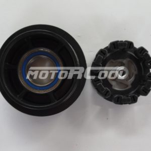 Комплект RC-U08448 шкив: 5-PK, Ø​ 115/110*38*25мм, подшипник 52х35х12, прим.:  Benz W245, NipponDenso, 7SEU16C.